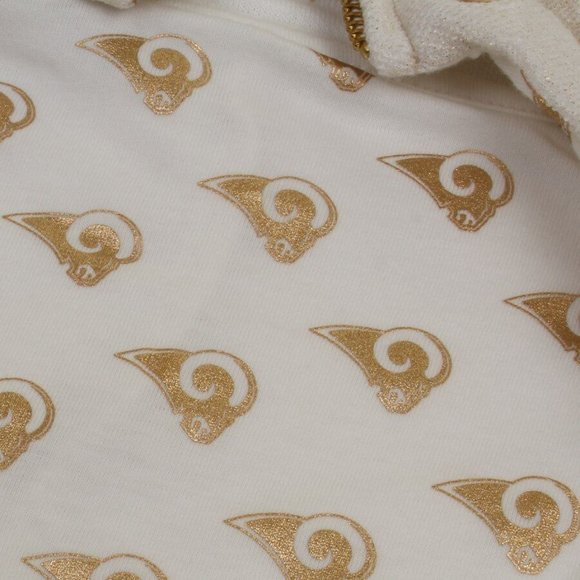 All-Sport Couture Womens NFL Los Angeles Rams Play Action Hoodie  New With Tags - Picture 3 of 7